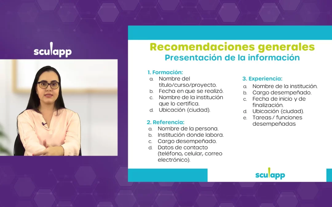 Cómo hacer hojas de vida para residencias en salud